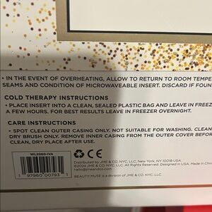 Gold and White Cold Therapy Insert